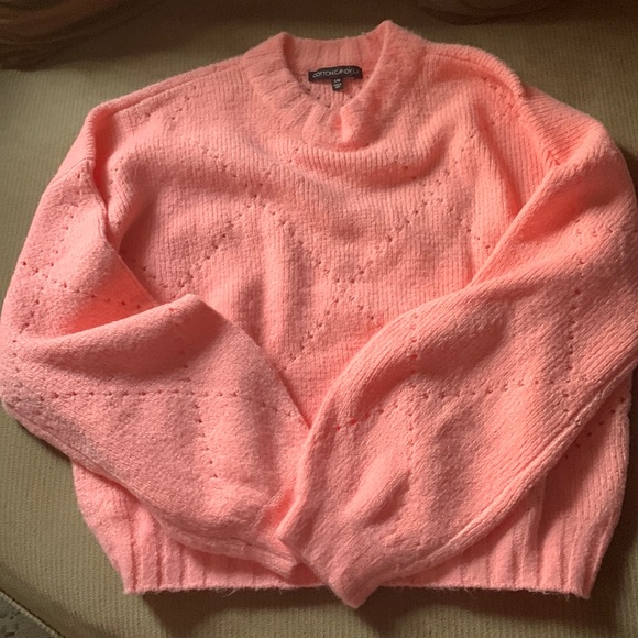 Cotton Candy Sweaters - Cotton Candy LA crew neck sweater with diamond detail